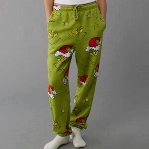 American Eagle Grinch Jogger Sweatpants - NWT
